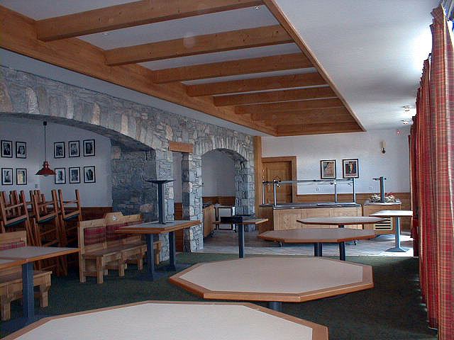 La salle de restaurant.