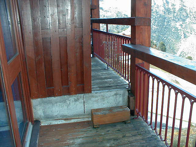 Les terrasses : passage d'une terrasse à l'autre.