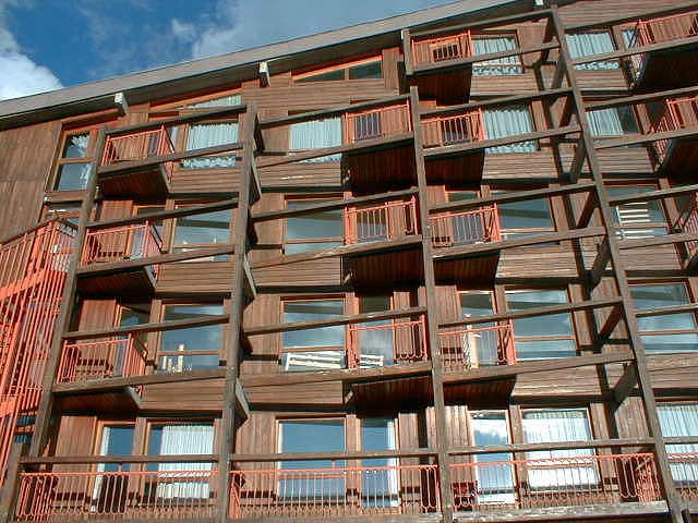 Façade ouest : les terrasses.