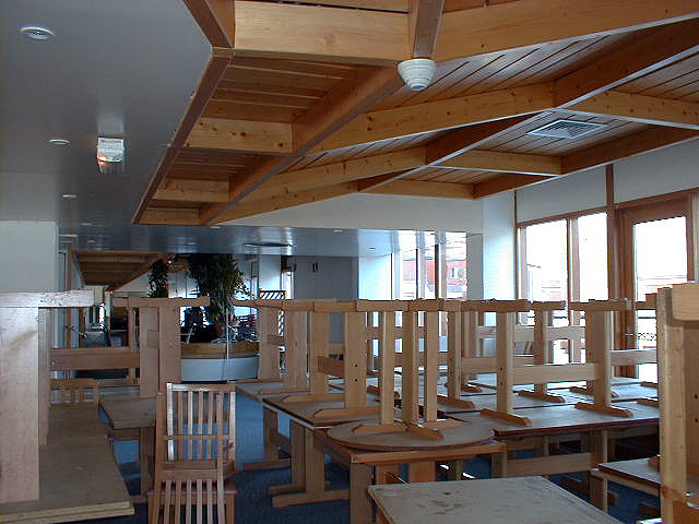 La salle de restaurant.