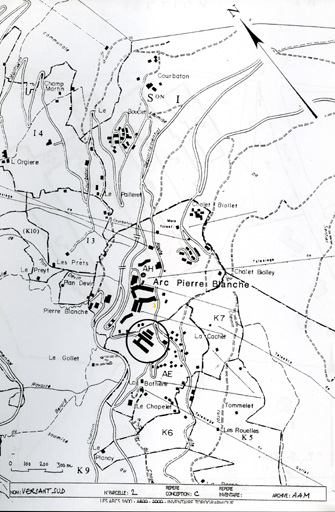 Plan de situation d'après le plan cadastral, tableau d'assemblage.
