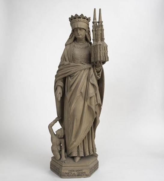 Statue : sainte Elisabeth de Hongrie