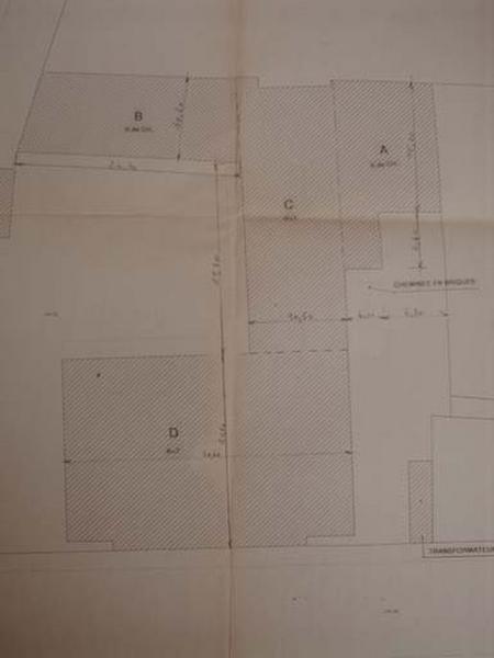 Plan des bâtiments du 9, 11 rue Varille, Ville de Lyon