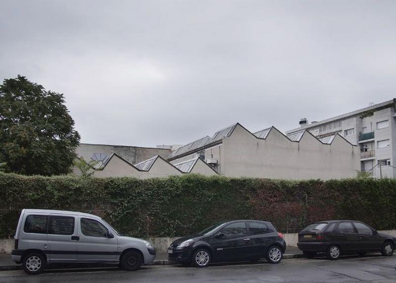 Vue ouest des ateliers