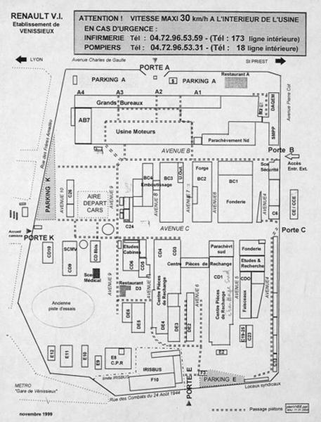 Plan Renault RVI Vénissieux