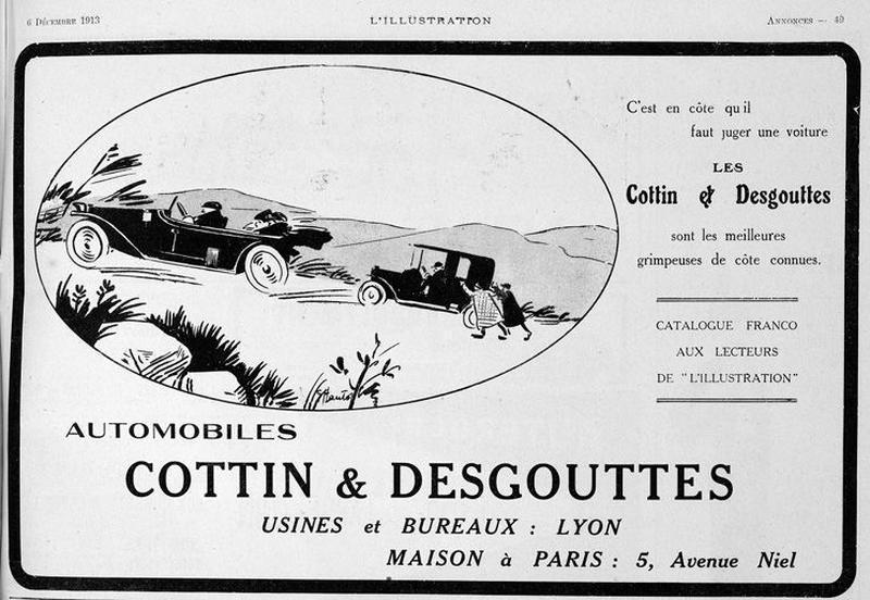 Publicité dans l'Illustration de 1923