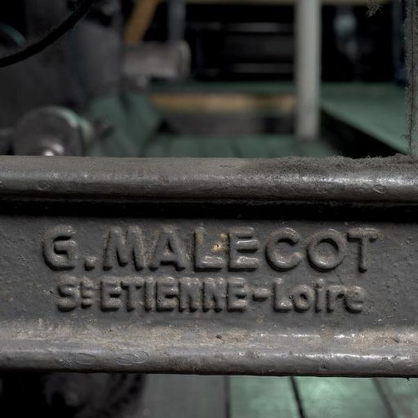 Plaque : G. Malécot St-Etienne-Loire