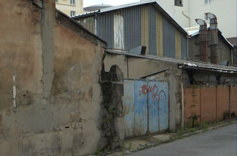 Vue des ateliers et cheminées