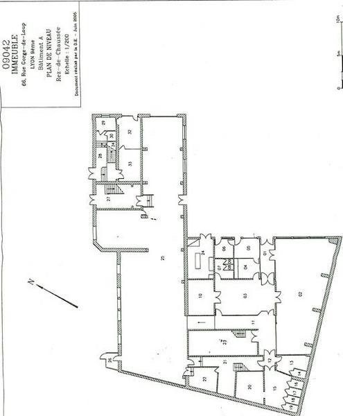 Plan correspondant à l'entrée du 66, rue Gorge-de-Loup