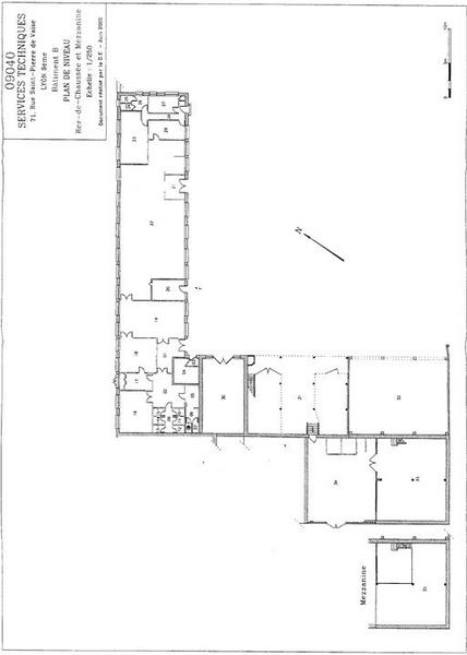 Plan des bâtiments correspondant à l'entrée du 66 rue Gorge-de-Loup