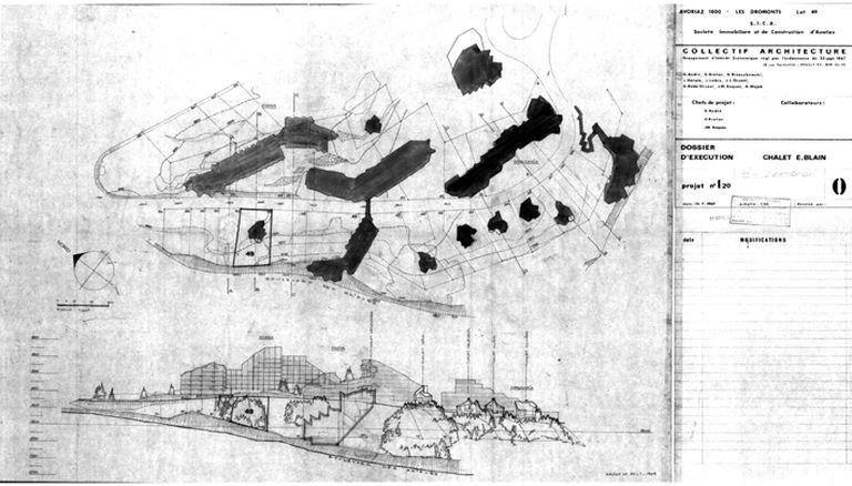 Plan de situation / Collectif Architecture, juillet 1969 (AC Morzine)