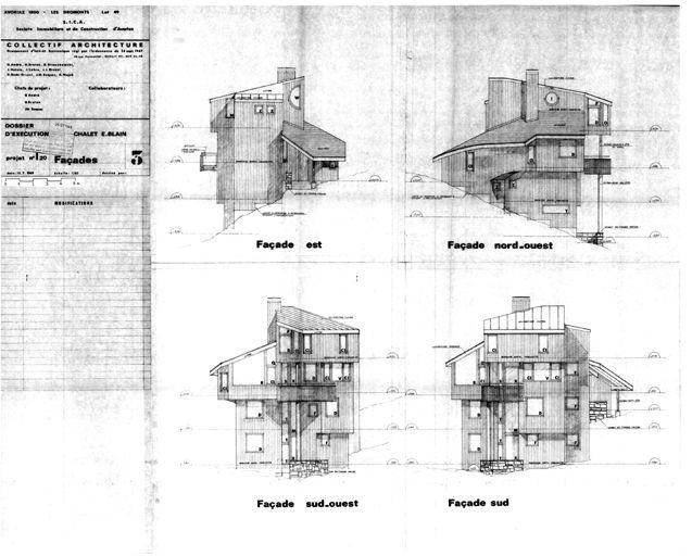 Elévations / Collectif Architecture, juillet 1969