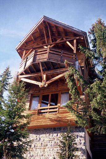 Elévation postérieure. Le balcon