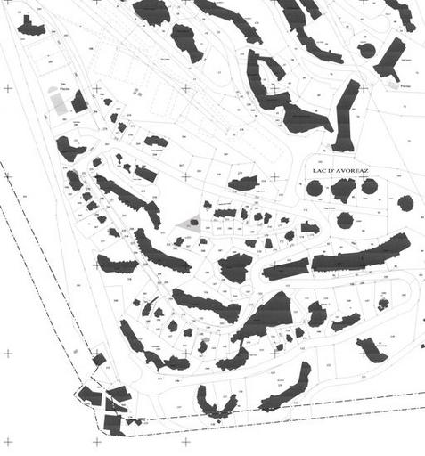 Plan masse. Extrait du plan cadastral