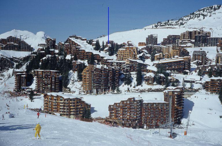 Vue d'ensemble du quartier avec la situation du chalet Doriaz