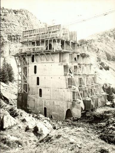 Vue du chantier de l'hôtel. Photographie octobre 1965 (A. privées J. Labro)