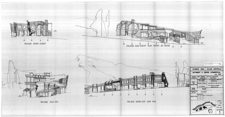 Elévations / J. Labro, C. Marullaz, J.L.B. ingenierie, 10 mai 1984 (AC Morzine)