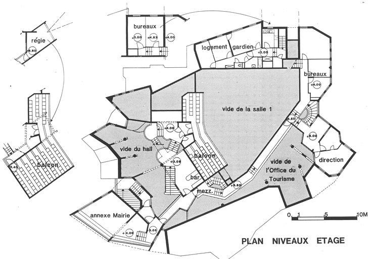 Plan de l'étage. Ech. 1 : 200 (AC Morzine)