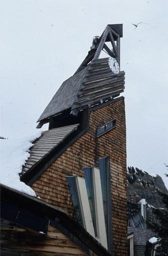 Détail du beffroi, depuis le sud-ouest