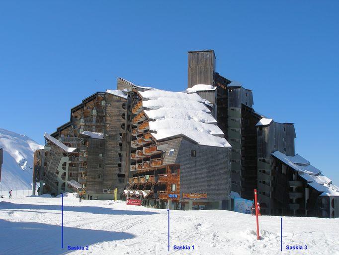 Vue depuis le nord-est en hiver