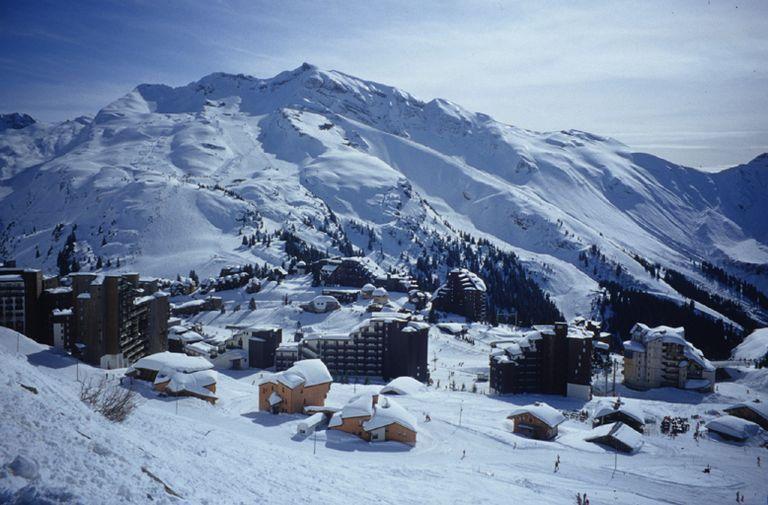 Vue d'ensemble sous la naige