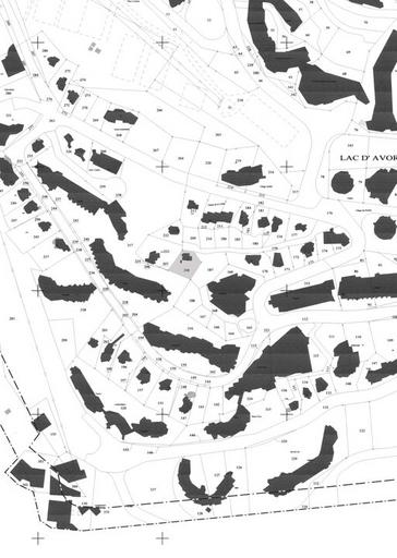 Plan masse, extrait du plan cadastral