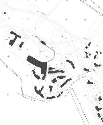 Plan masse, extrait du plan cadastral