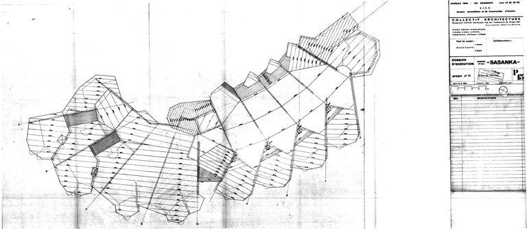 Dossier d'exécution / Collectif Architecture, 15 juin 1969. Plan du 13e étage (AC Morzine)