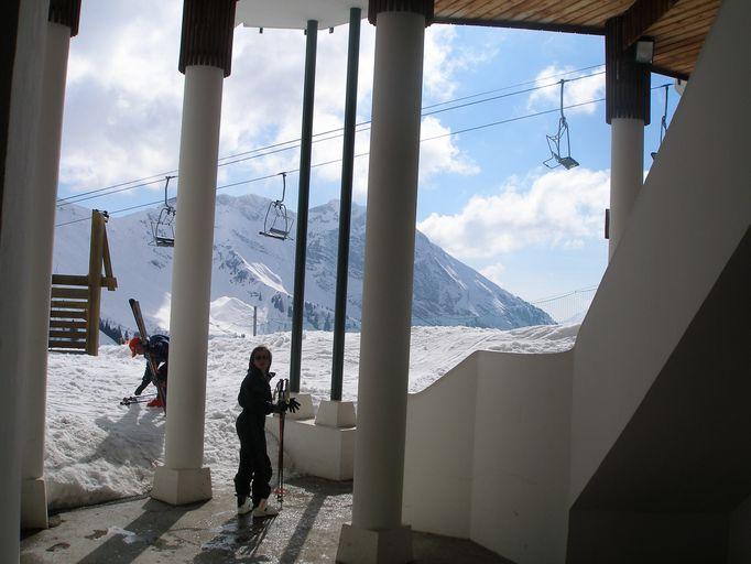 Vue de l'entrée aval