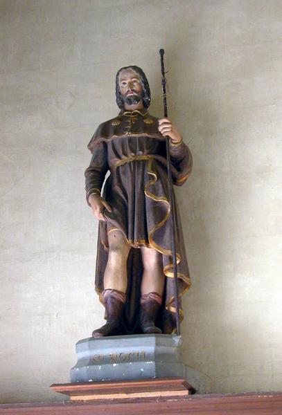 Vue d'ensemble de la statue de saint Roch.