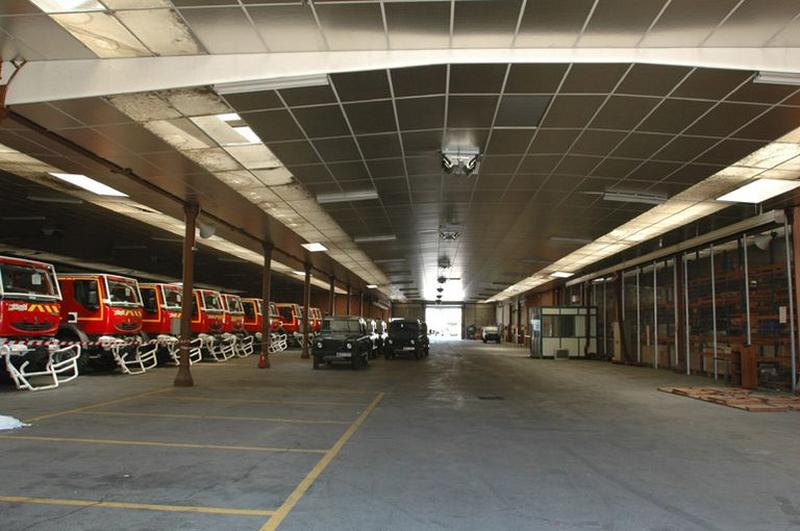 Vue intérieure de la halle (bâtiment 43)