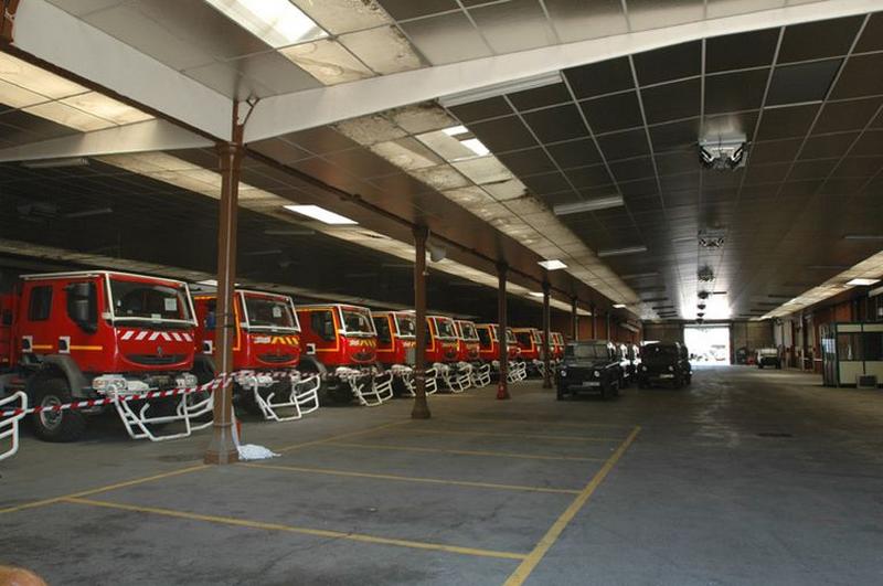 Vue intérieure des grandes halles de stockage, bâtiment 43