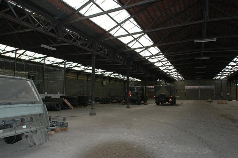 Vue latérale de la halle (bâtiment 43)