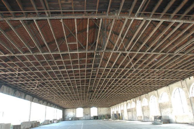 Charpente de la grande halle