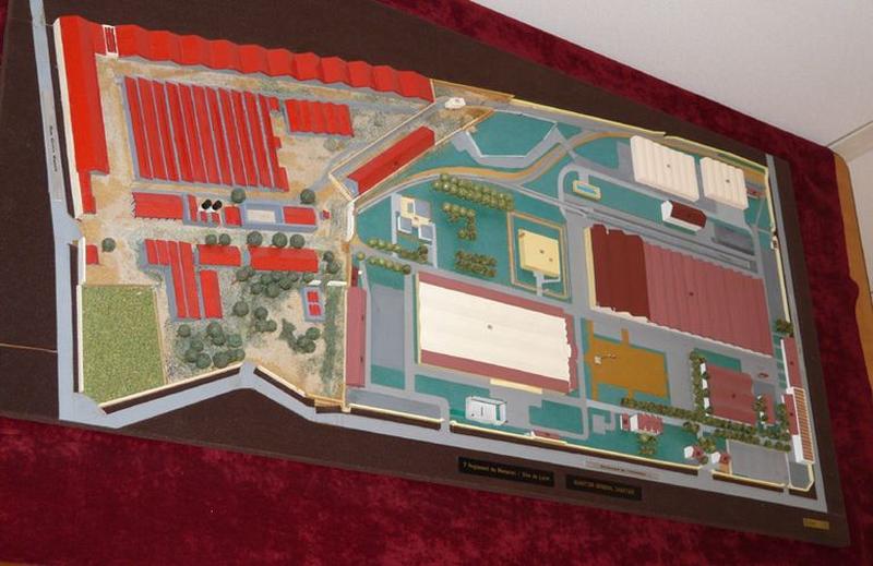 Vue zénithale de la maquette