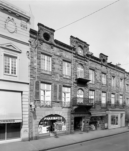 Elévation sur rue, partie gauche