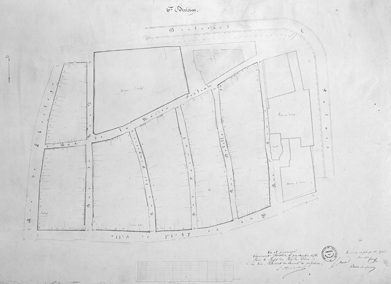 Plan d'alignement, 6e division