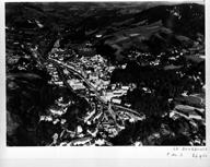 Vue aérienne de la ville de La Bourboule