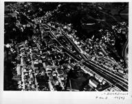 Vue aérienne de la ville de La Bourboule