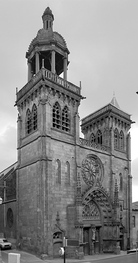 Façade ouest, vue générale (état actuel).