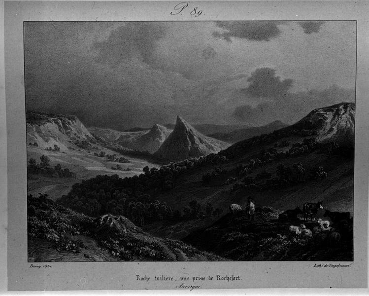 Roche Tuilière, vue prise de Rochefort