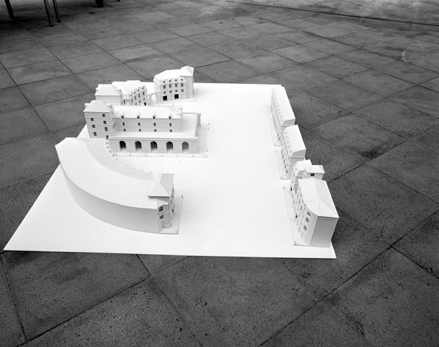 Restitution du projet : maquette, vue de l'est.