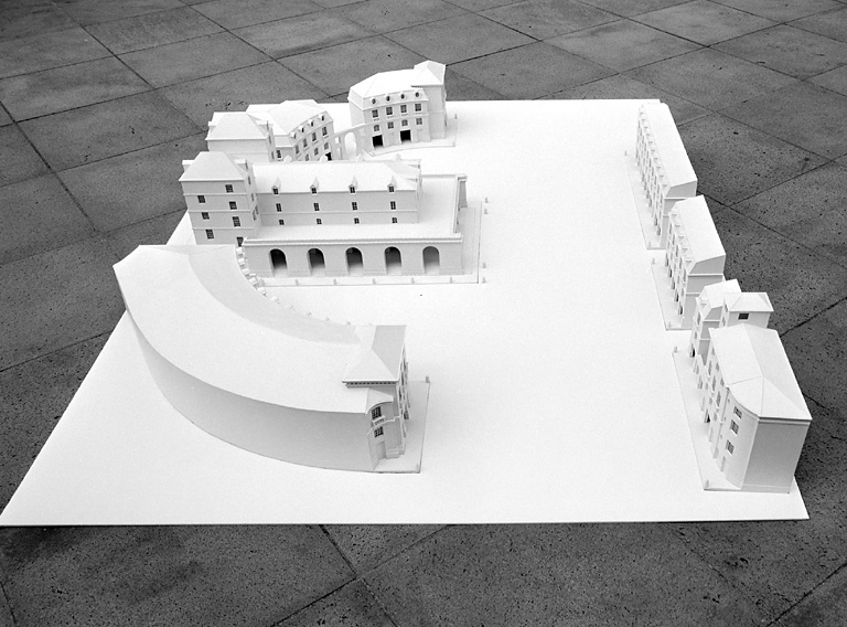 Restitution du projet : maquette, vue de l'est.