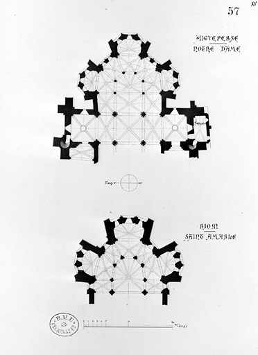 Plans des choeurs.