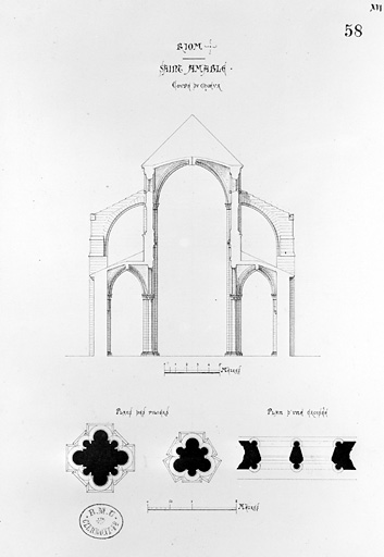 Coupe du choeur, détails.