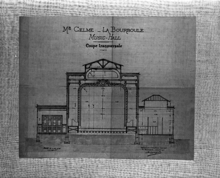 Mr Celme - La Bourboule Music-Hall Coupe transversale
