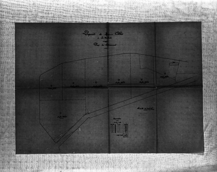 Propriété de Monsieur Celme à La Bourboule Plan de Lotissement