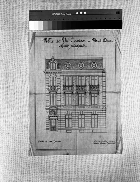 Villa de Mr Cossira au Mont-Dore Façade principale