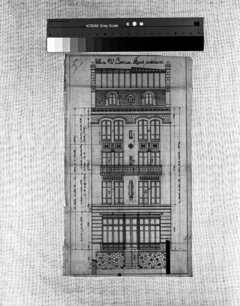 Villa de Mr Cossira au Mont-Dore Façade postérieure