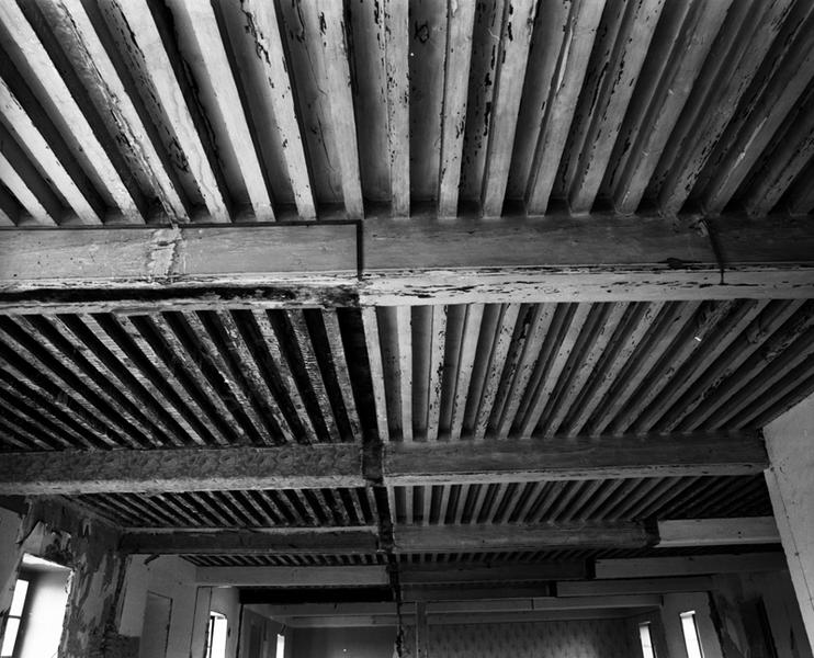 Détail de plafond dans l'ancien corps de logis